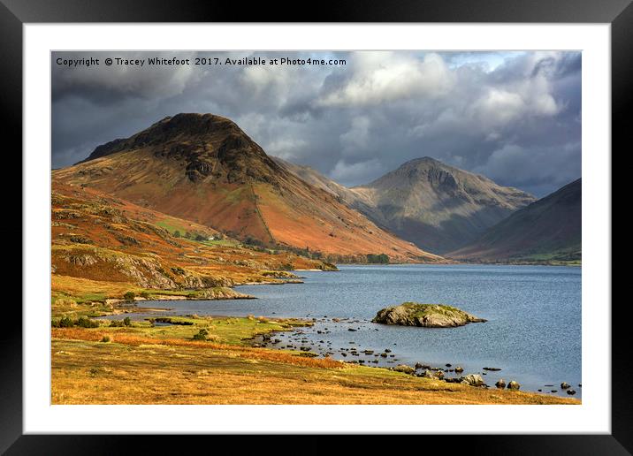 Wast Water  Framed Mounted Print by Tracey Whitefoot