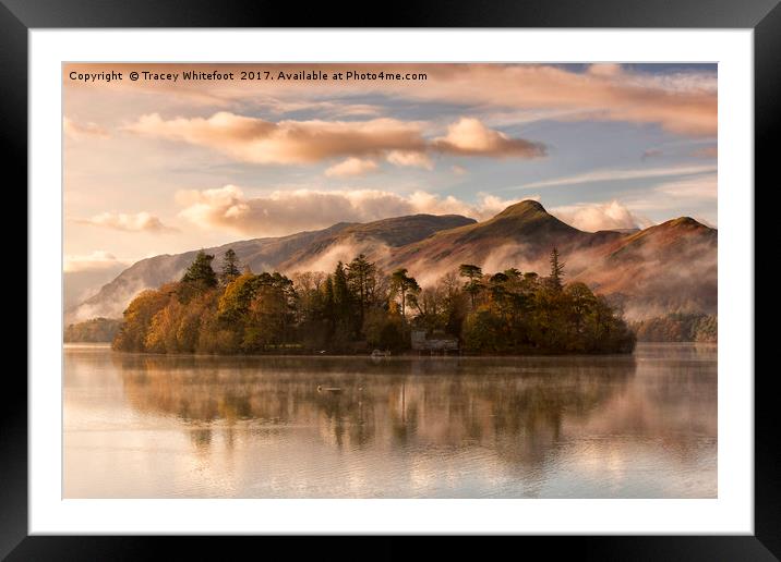 Cat Bells Mist  Framed Mounted Print by Tracey Whitefoot