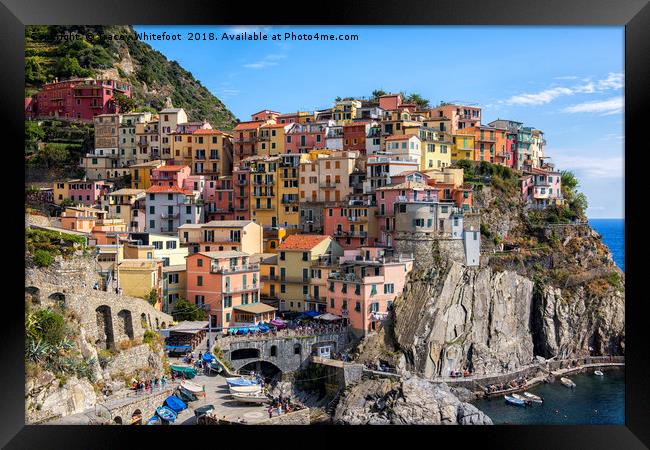 Manarola  Framed Print by Tracey Whitefoot