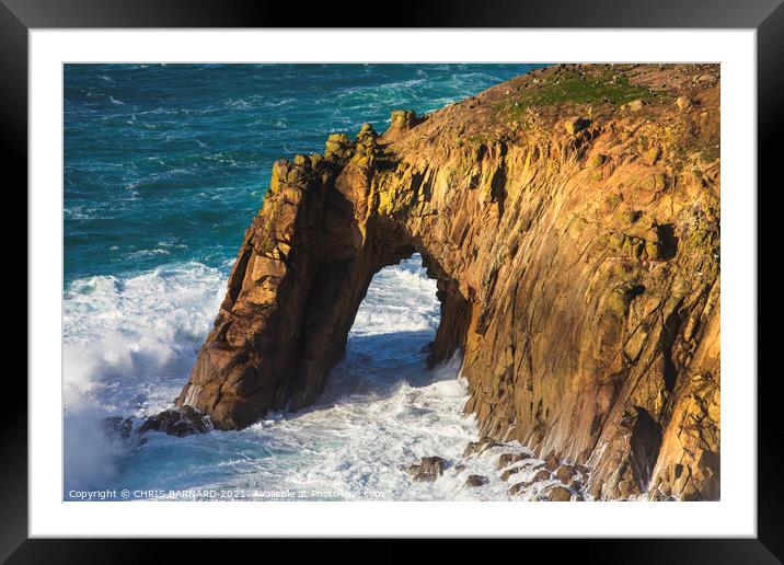 Enys Dodman Landsend Framed Mounted Print by CHRIS BARNARD