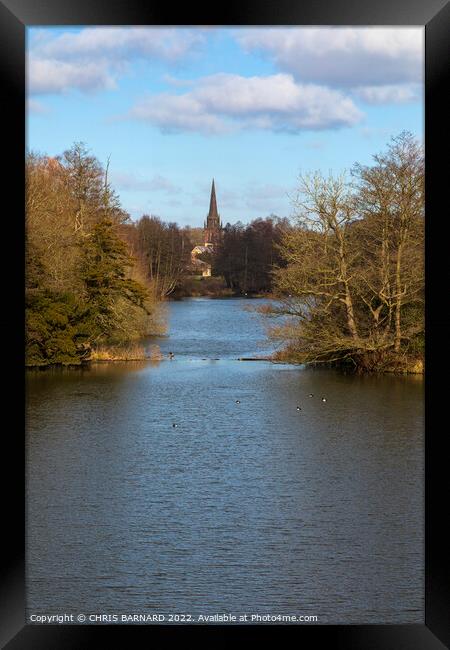 Clumber Lake Nottinghamshire Framed Print by CHRIS BARNARD