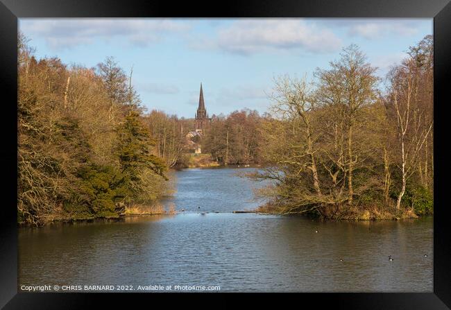 Clumber Park Lake Framed Print by CHRIS BARNARD