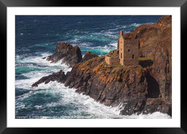 Crowns at Botallack Mines Framed Mounted Print by CHRIS BARNARD