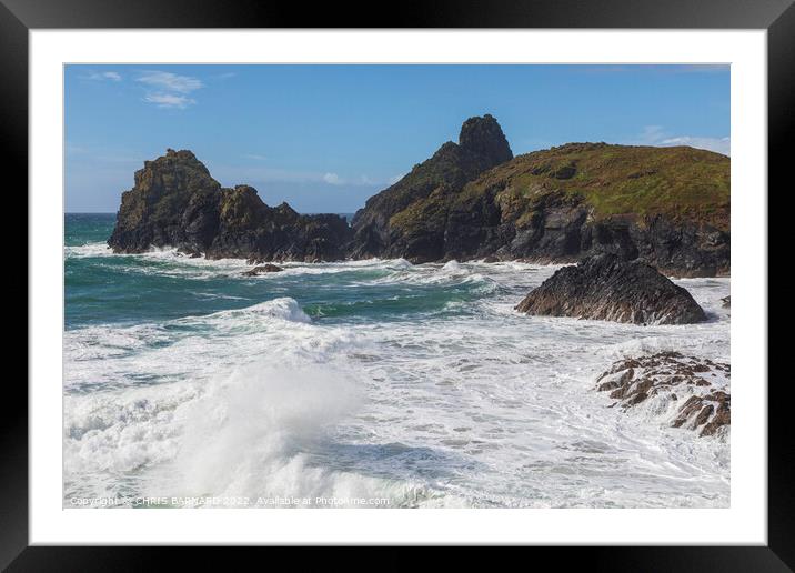 Kynance Cove Framed Mounted Print by CHRIS BARNARD