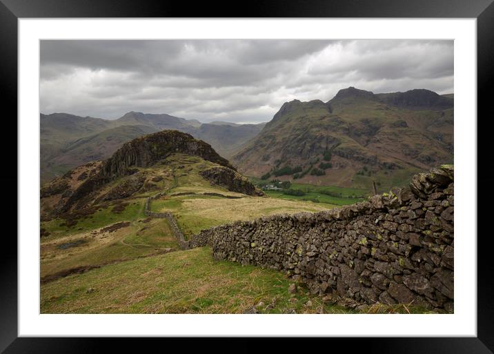 Side Pike Cumbria Framed Mounted Print by CHRIS BARNARD