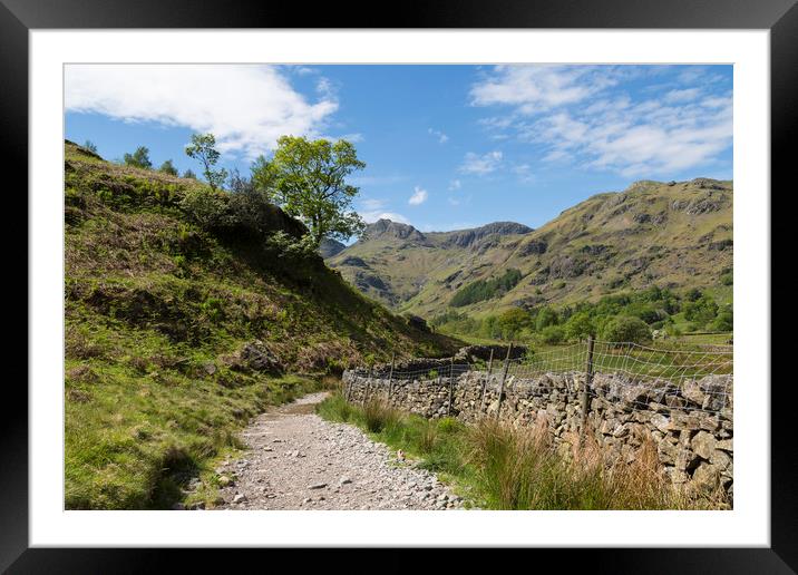 The Langdale Valley Framed Mounted Print by CHRIS BARNARD