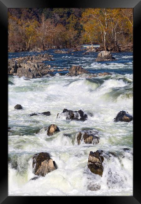 The Great Falls Virginia Framed Print by CHRIS BARNARD