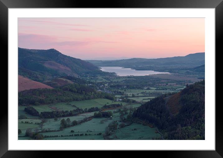 Bassenthwaite Lake Sunrise Framed Mounted Print by CHRIS BARNARD