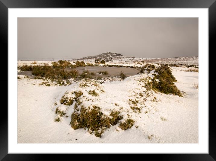 Winter Whiteout Framed Mounted Print by CHRIS BARNARD