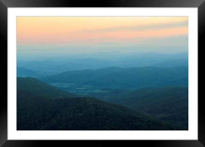 Shenandoah Valley Framed Mounted Print by CHRIS BARNARD