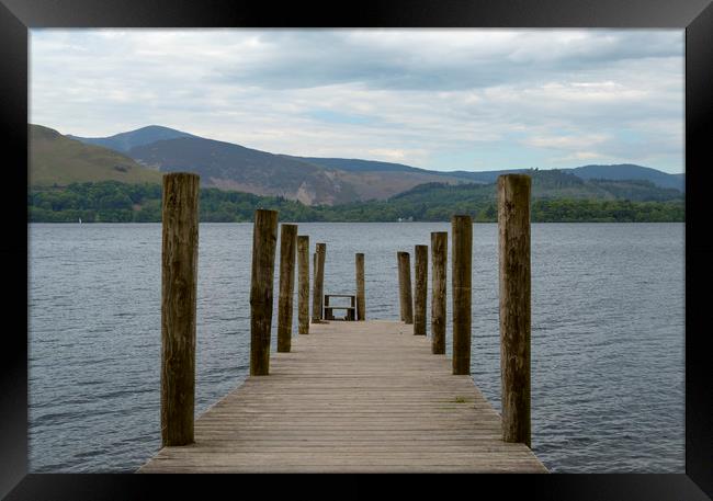 Ashness Jetty Lake District Framed Print by CHRIS BARNARD