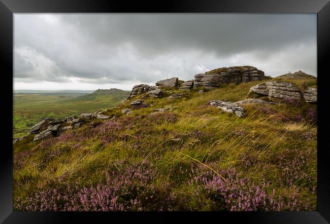 Brown Willy Bodmin Moor Framed Print by CHRIS BARNARD