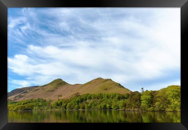 Catbells View Framed Print by CHRIS BARNARD