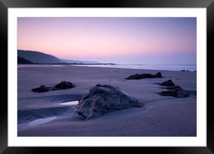 Sunrise Kennack Sands Framed Mounted Print by CHRIS BARNARD