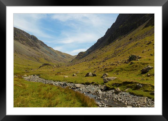 Honister Pass Cumbria Framed Mounted Print by CHRIS BARNARD