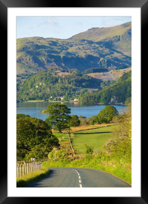 Ullswater View Framed Mounted Print by CHRIS BARNARD