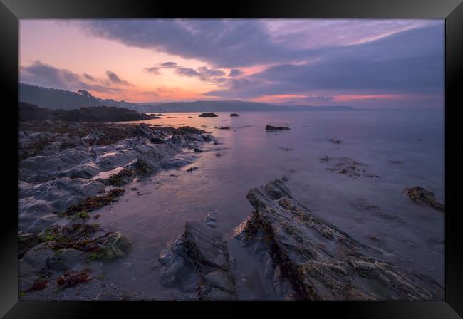 Hannafore Sunrise Framed Print by CHRIS BARNARD