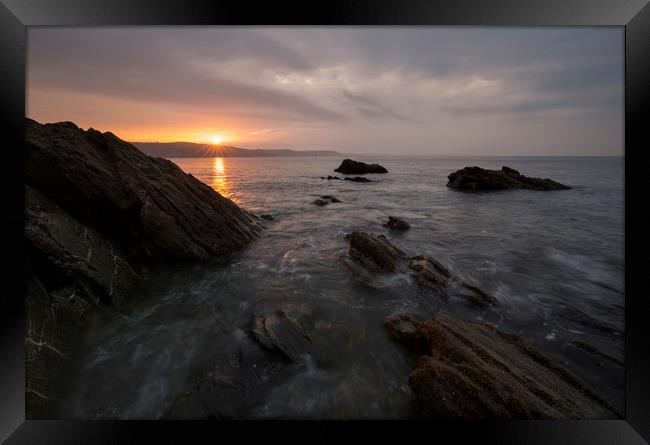 Sunrise Hannafore Point Framed Print by CHRIS BARNARD