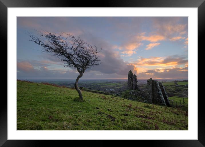 South Caradon Copper Mines Framed Mounted Print by CHRIS BARNARD
