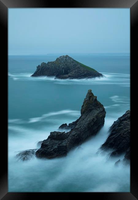 Sevensouls Rock and Mouls Island Framed Print by CHRIS BARNARD