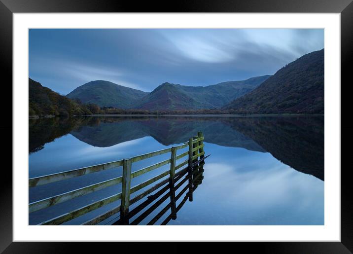 Brothers Water Blue Hour Framed Mounted Print by CHRIS BARNARD