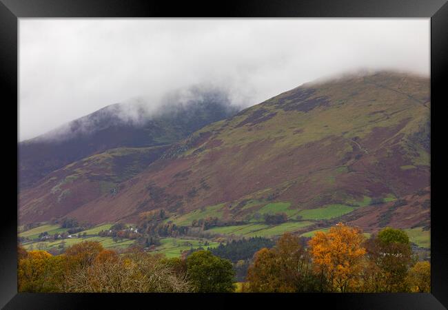 Low cloud over Blencathra Mountain Framed Print by CHRIS BARNARD