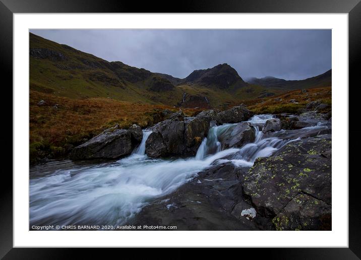 Deepdale Beck Framed Mounted Print by CHRIS BARNARD