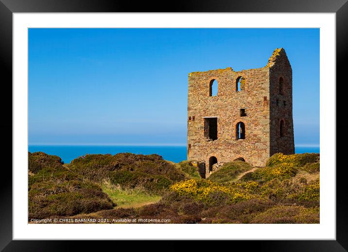 Wheal Coates Mine Framed Mounted Print by CHRIS BARNARD