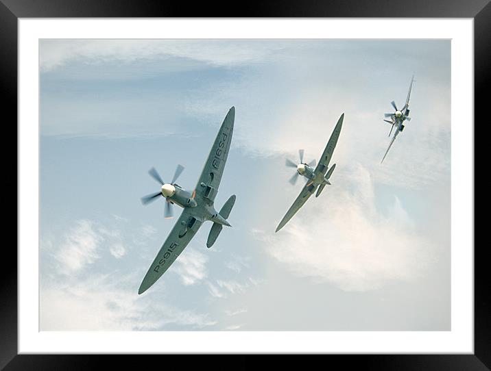 Spitfire - Tally-Ho....! Framed Mounted Print by steve weston