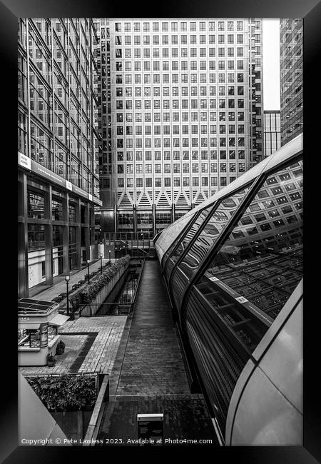 Canary Wharf Framed Print by Pete Lawless
