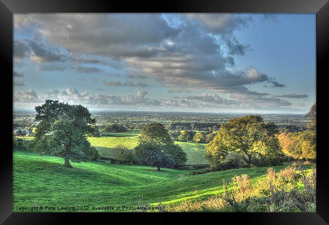 Cheshire View Framed Print by Pete Lawless