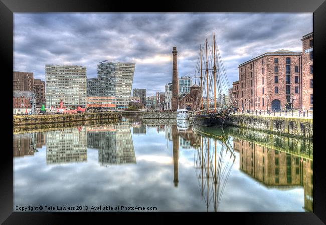 Liverpool Albert Dock Framed Print by Pete Lawless