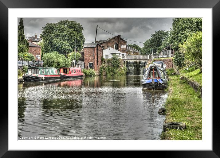 Chester Urban Waterways series Framed Mounted Print by Pete Lawless