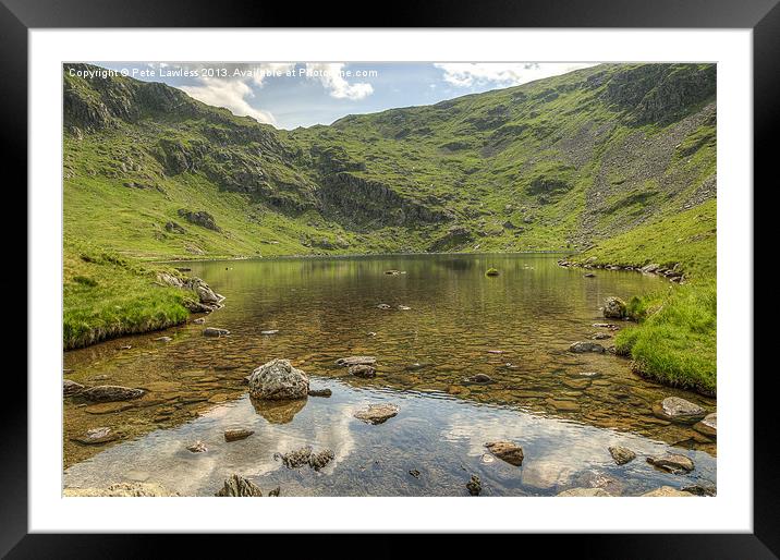 Small Water Framed Mounted Print by Pete Lawless