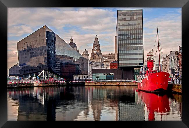 Mersey Bar Lightship, Canning Dock Framed Print by Pete Lawless