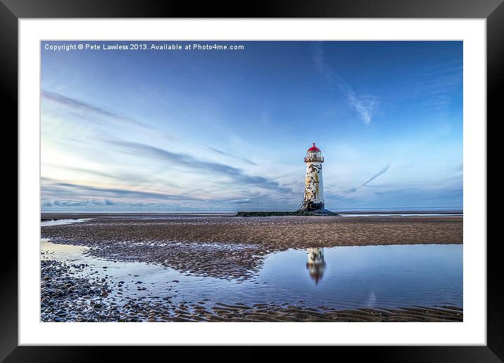 Talacre Lighthouse Framed Mounted Print by Pete Lawless