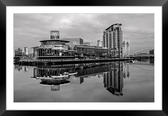 Salford Quays Framed Mounted Print by Pete Lawless