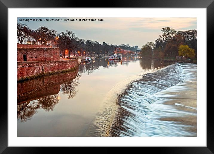 Chester - The Groves at Dawn Framed Mounted Print by Pete Lawless