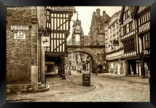 Eastgate Chester Framed Print by Pete Lawless