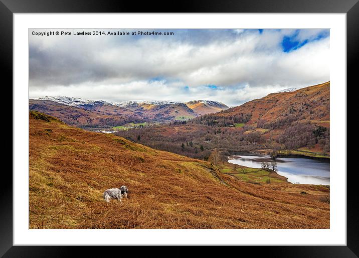Rydal Cumbria Framed Mounted Print by Pete Lawless