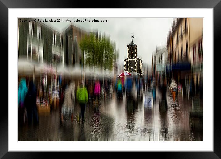 A Rainy Day in Keswick Framed Mounted Print by Pete Lawless