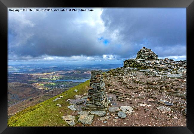 View From Coniston Old man Framed Print by Pete Lawless