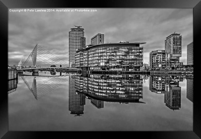  Media City Salford Quays Framed Print by Pete Lawless