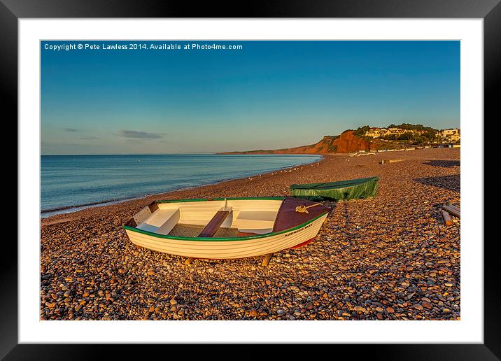  Budleigh Salterton Devon Framed Mounted Print by Pete Lawless