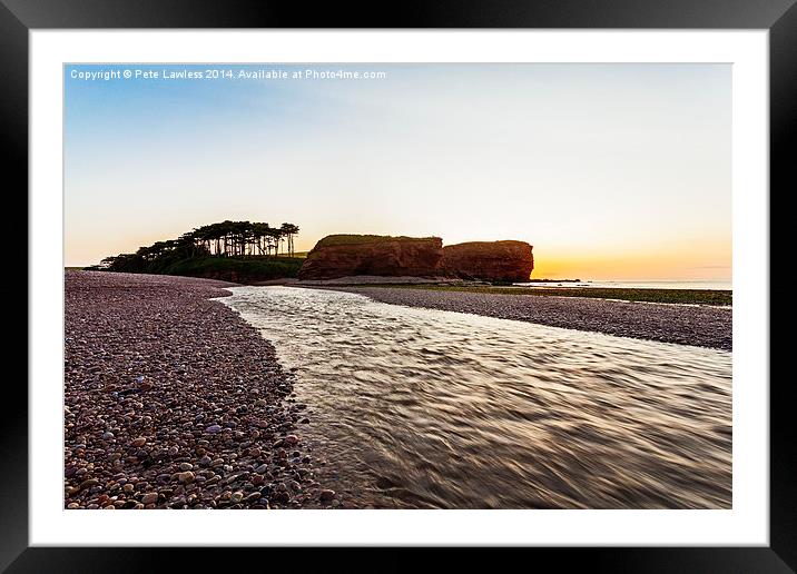  River Otter Budleigh Salterton Framed Mounted Print by Pete Lawless