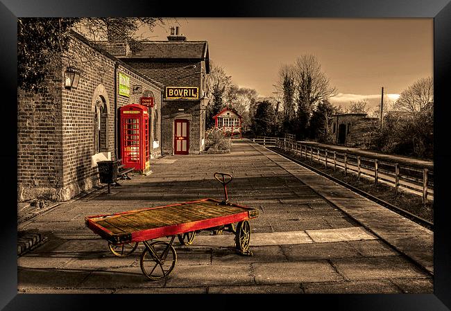  Hadlow Road disused Railway Station Framed Print by Pete Lawless