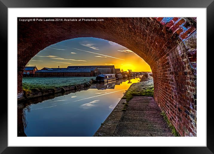  The bridge of dawn Framed Mounted Print by Pete Lawless