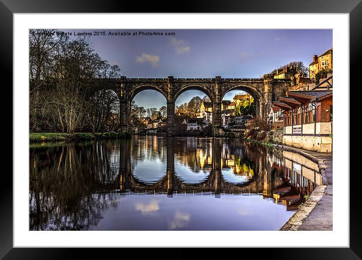 Knaresborough Viaduct Framed Mounted Print by Pete Lawless