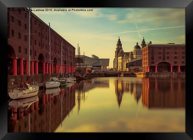  Albert Dock Reflections Framed Print by Pete Lawless