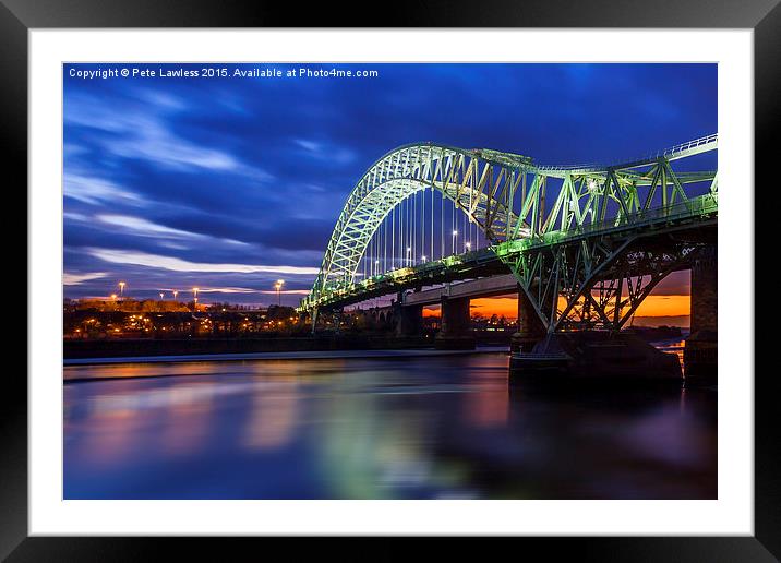   The Silver Jubilee Bridge  Framed Mounted Print by Pete Lawless